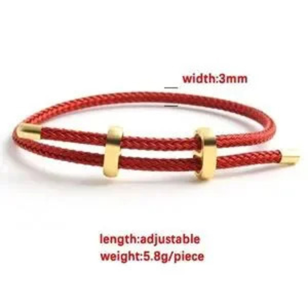 Trendy Red Thread String Bracelet - Picture 4 of 4